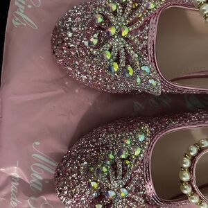 Pink Glitter Shoes